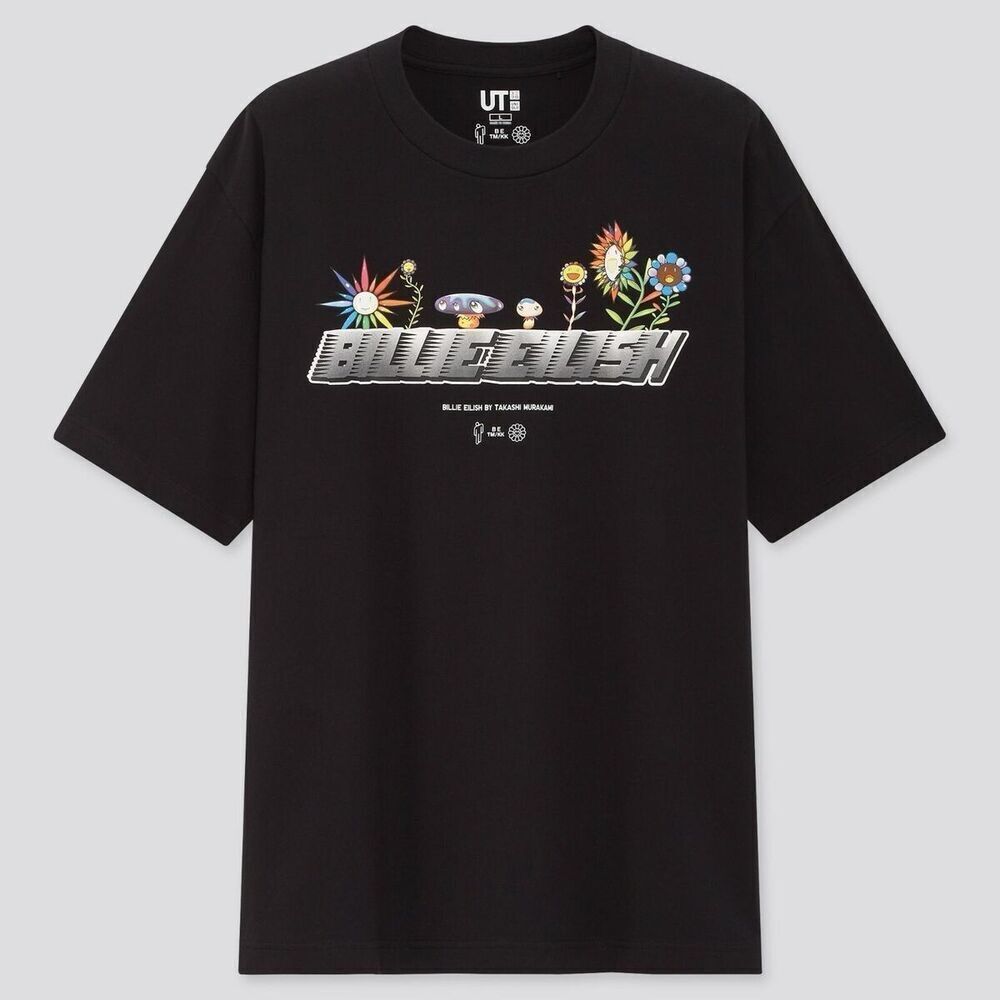 Billie Eilish X Takashi Murakami X UNIQLO Unisex Short Sleeve T Shirt Large NWT